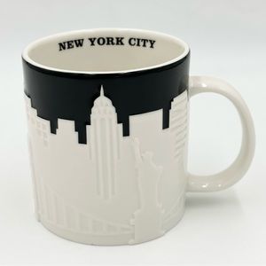 Mug STARBUCKS New York City Collector Relief Series 2012 16 oz Skyline  Taxi Cab